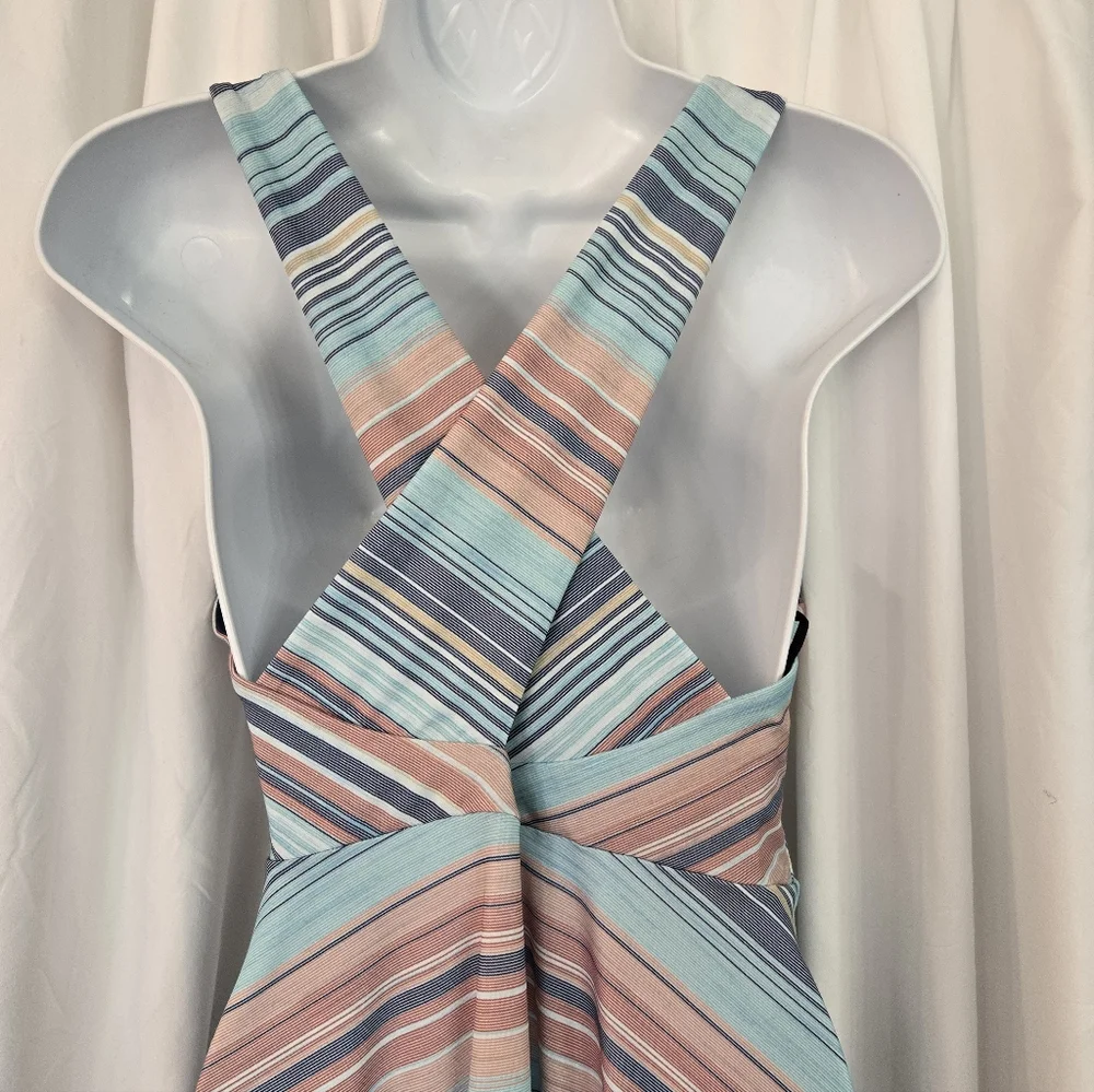 Prana Josepina NWT Pastel Striped Spring Dress Size XL - Picture 6 of 10